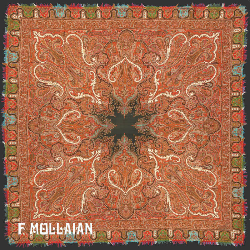 Antique persian Kerman Textile n°:29619340